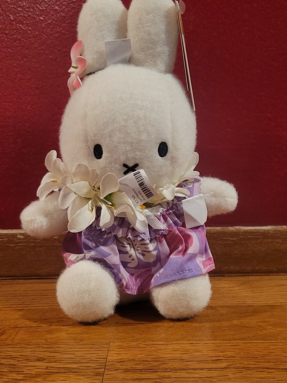Bonton Plush Miffy Bunny in Hawaiian Theme